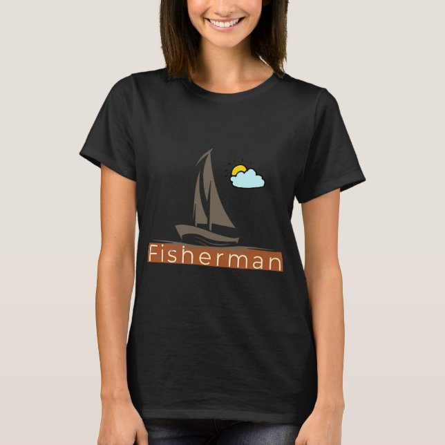 Fiskare t-shirt (Framsida)