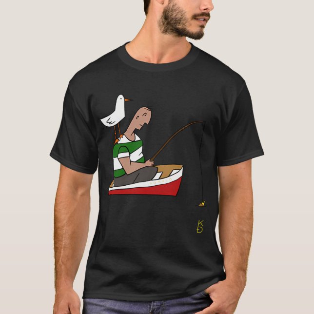 Fiskare T Shirt (Framsida)
