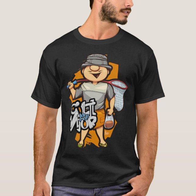 Fiskare T Shirt (Framsida)