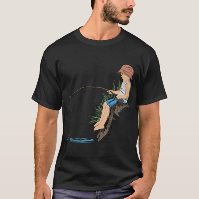 Fiskare T Shirt (Framsida)