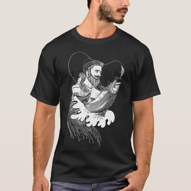 Fiskare T Shirt (Framsida)
