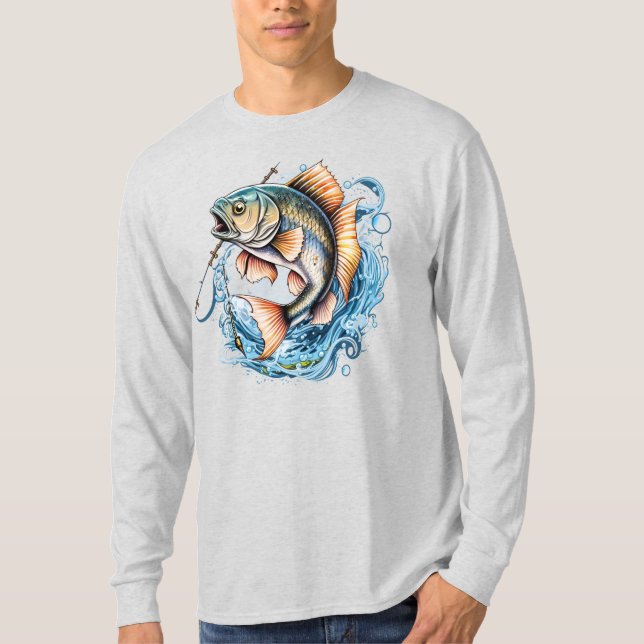 Fiskare  t shirt (Framsida)