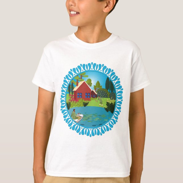 Fiskare T Shirt (Framsida)