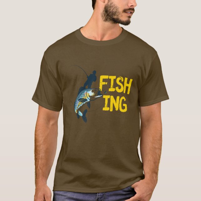 Fiskare T Shirt (Framsida)