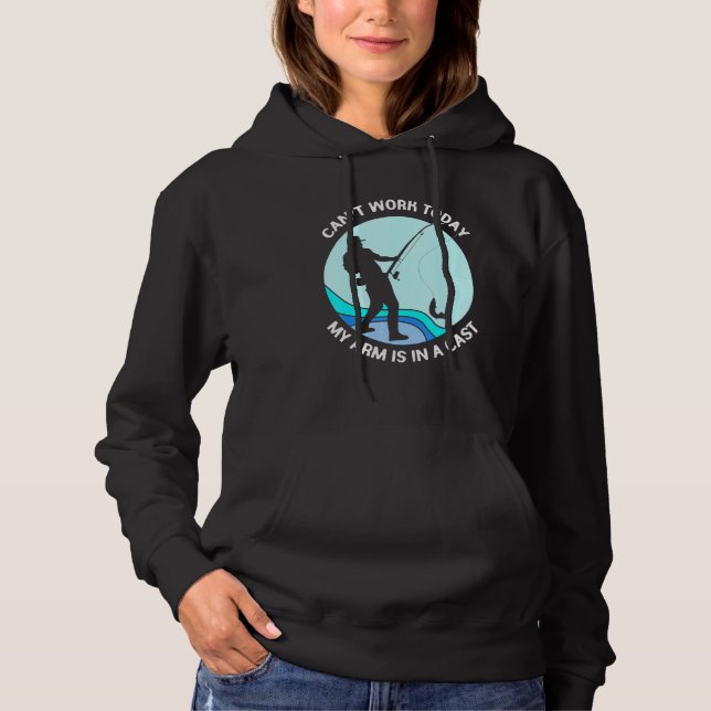 Fiskare Tees Cant Work i dag mitt Arm är i skugga T Shirt (Framsida)