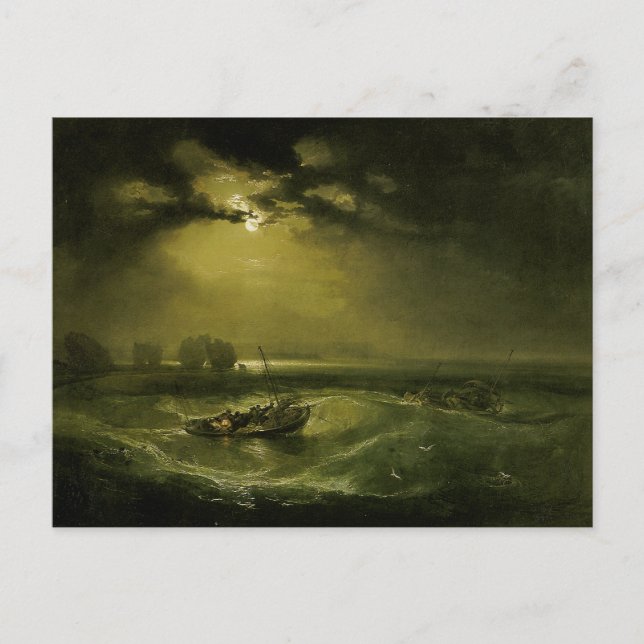 Fiskare till sjöss av J.M.W. Turner Vykort (Framsida)