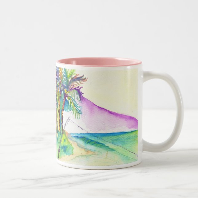 Fiskare tur, kopia, fiskare tur Två-Tonad mugg (Höger)