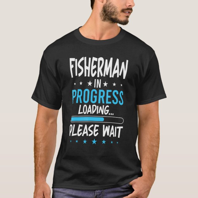 Fiskare under utbildning t shirt (Framsida)