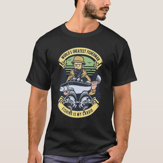 Fiskare under vattnet t shirt (Framsida)