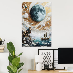 Fiskaren i Moonlysjön Poster