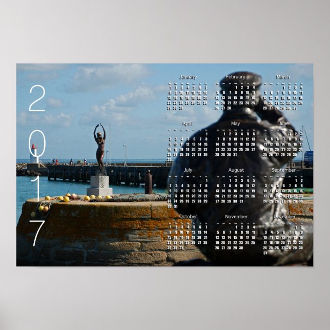 FISKAREN OCH SIREN Kalenderplansch 2017 Poster (Framsidan)