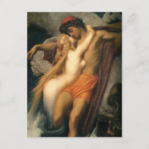Fiskaren och Sirenen Frederic Leighton Vykort