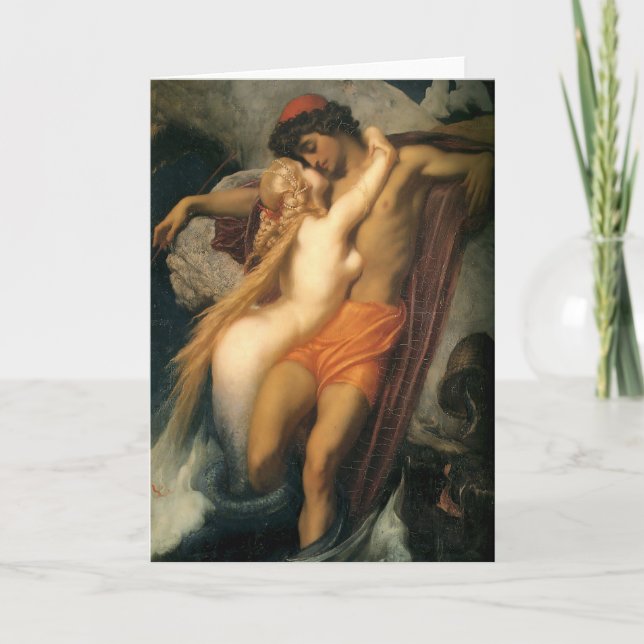 Fiskaren och Syren | Frederic Leighton Kort (Framsida)