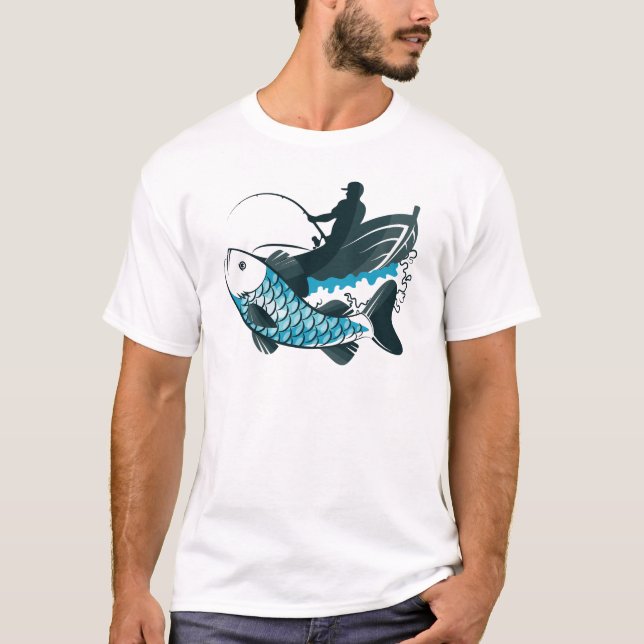 Fiskarens Fångst - Fiskets Glädje T Shirt (Framsida)