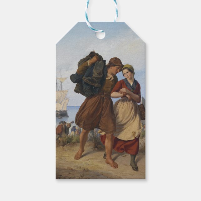 Fiskarens hemstad (av Rudolf Jordanien) Presentetikett (Framsidan)