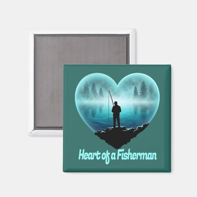 Fiskarens hjärta magnet (Front/Back)