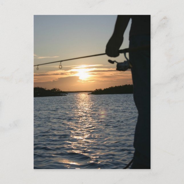 Fiskarens solnedgång vykort (Framsida)