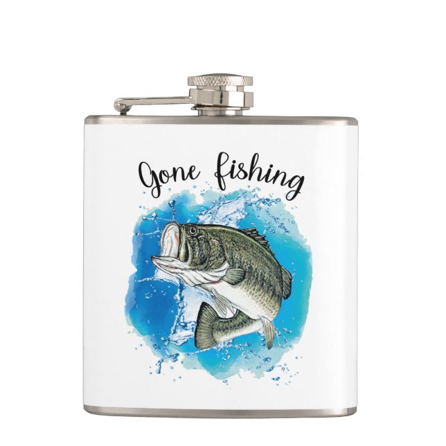Fiskarens vinylglasflaska fickplunta (Framsidan)