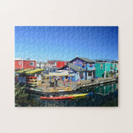 Fiskarens Wharf Victoria British Columbia Kanada Pussel