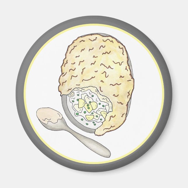 Fiskares Fish Paj UK British Pub Food Cuisine Magnet (Framsidan)