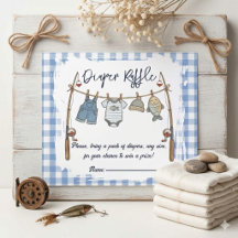 Fiskargård Gingham Klädtork Baby Shower