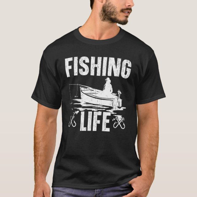 Fiskarliv Fiske T Shirt (Framsida)