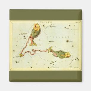 Fiskarna Fiskar, Vintage Konstellation Urania's Mi Magnet
