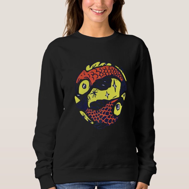 Fiskarna Fiskarna Astrologi T Shirt (Framsida)