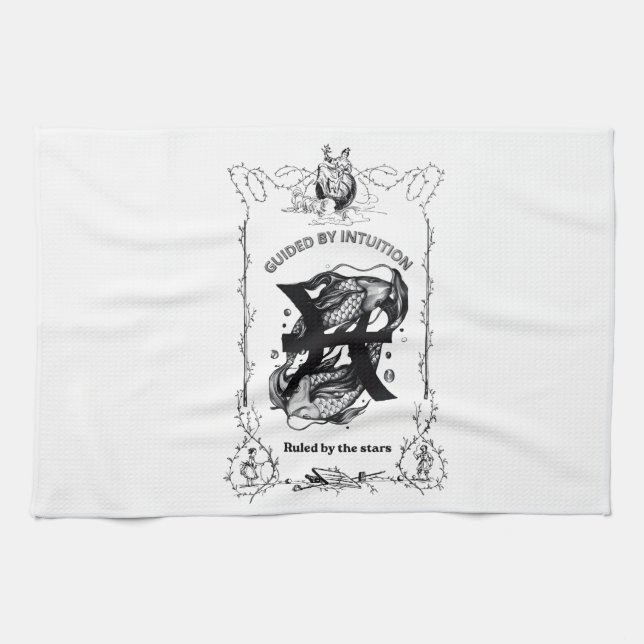 Fiskarna Intuition Himmelskt Design Kökshandduk (Horisontell)