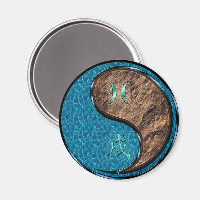 Fiskarna & Jordhund Magnet (Front/Back)