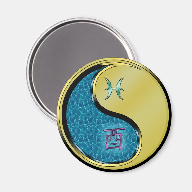 Fiskarna & Metalltupp Magnet (Front/Back)