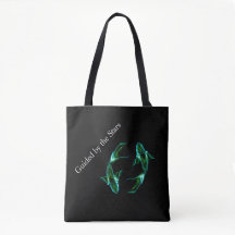 Fiskarna – Minimalistisk Zodiakshoppingbag