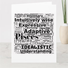 Fiskarna Ord Moln Stjärntecken Inspiration Kort