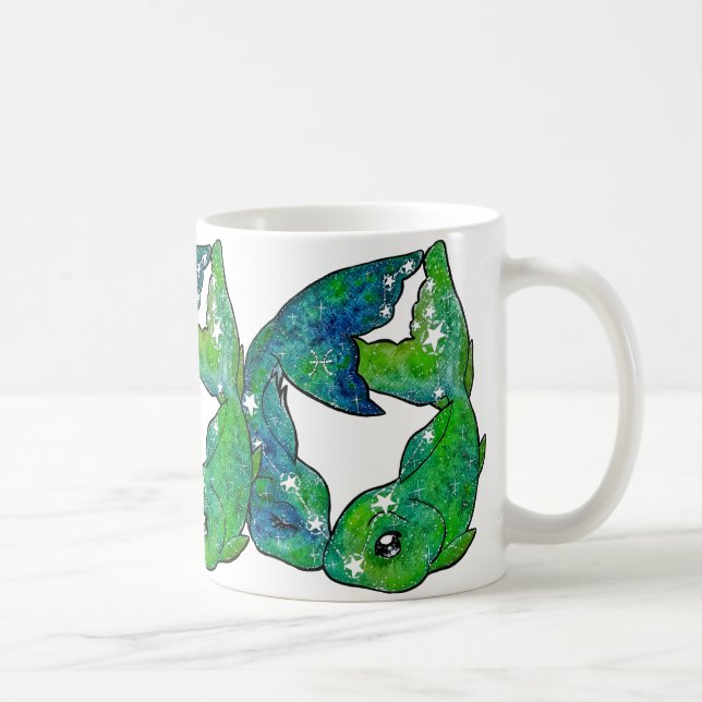 Fiskarna Stjärntecken Kaffemugg (Höger)