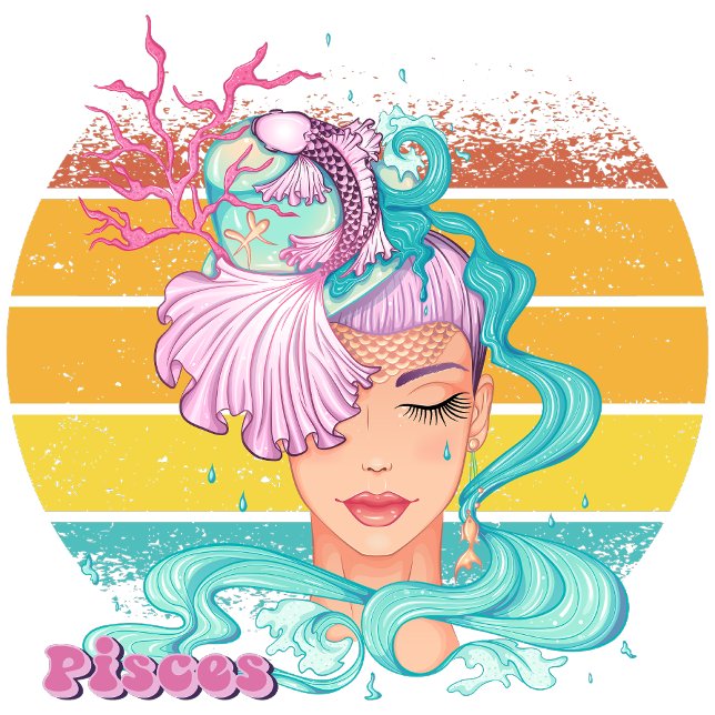Fiskarna T Shirt (Pisces (February 19 - March 20):
"Dive into Fantasy, Where Reality Sets Free!")