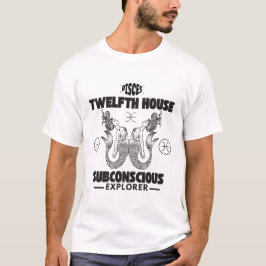 Fiskarna: tolfte huset undermedveten upptäckare t shirt