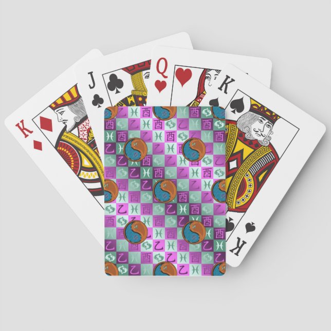 Fiskarna & Trä Rooster Casinokort (Baksidan)