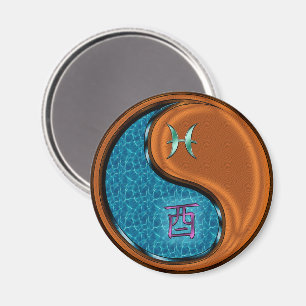 Fiskarna & Trä Rooster Magnet