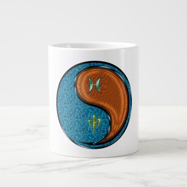 Fiskarna & Träapan Jumbo Mugg (Framsidan)