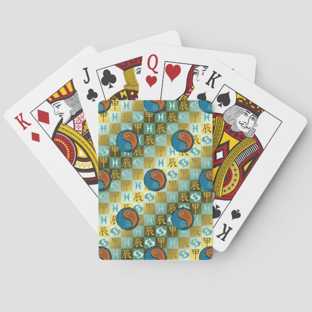 Fiskarna & Trädragon Casinokort (Baksidan)