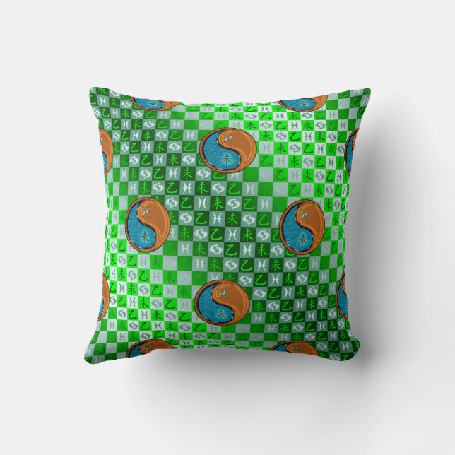 Fiskarna & Trägeten Kudde (Baksida)