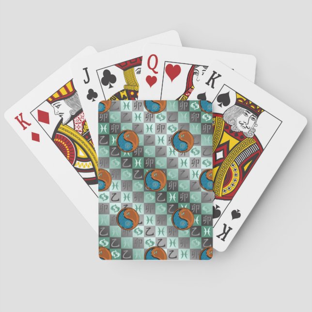 Fiskarna & Träkanin Casinokort (Baksidan)