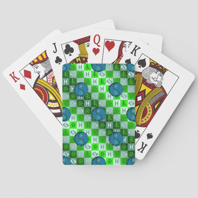Fiskarna & Vattenbocken Casinokort (Baksidan)