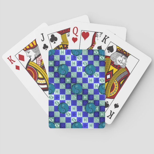 Fiskarna & Vattenoxen Casinokort (Baksidan)
