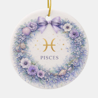 Fiskarna Zodiac juldekoration – Vinterkrans i