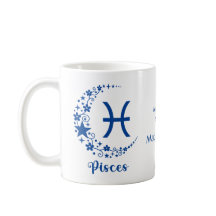 Fiskarna Zodiak Astrologi Födelsedagspresent Blå V