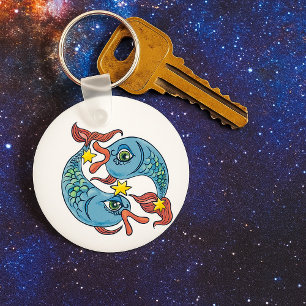Fiskarna Zodiak Fisk Celest Astrologi Nyckelring