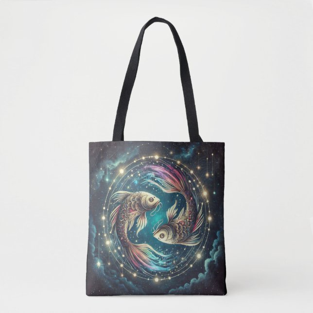 Fiskarna Zodiakens Konst Tygkasse (Framsida)