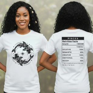 Fiskarna Zodiakstecken Astrologi Näringsfakta T Shirt