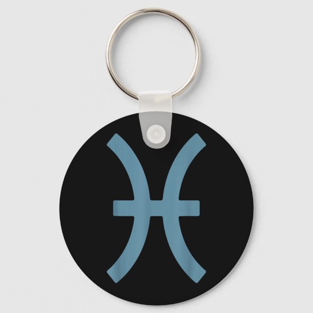 Fiskarna Zodiakstil Nyckelring (Framsida)